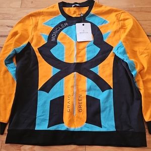 Moncler Mens Heavyweight Sweatshirt Size Xl Made in Italy 🇮🇹 NWT